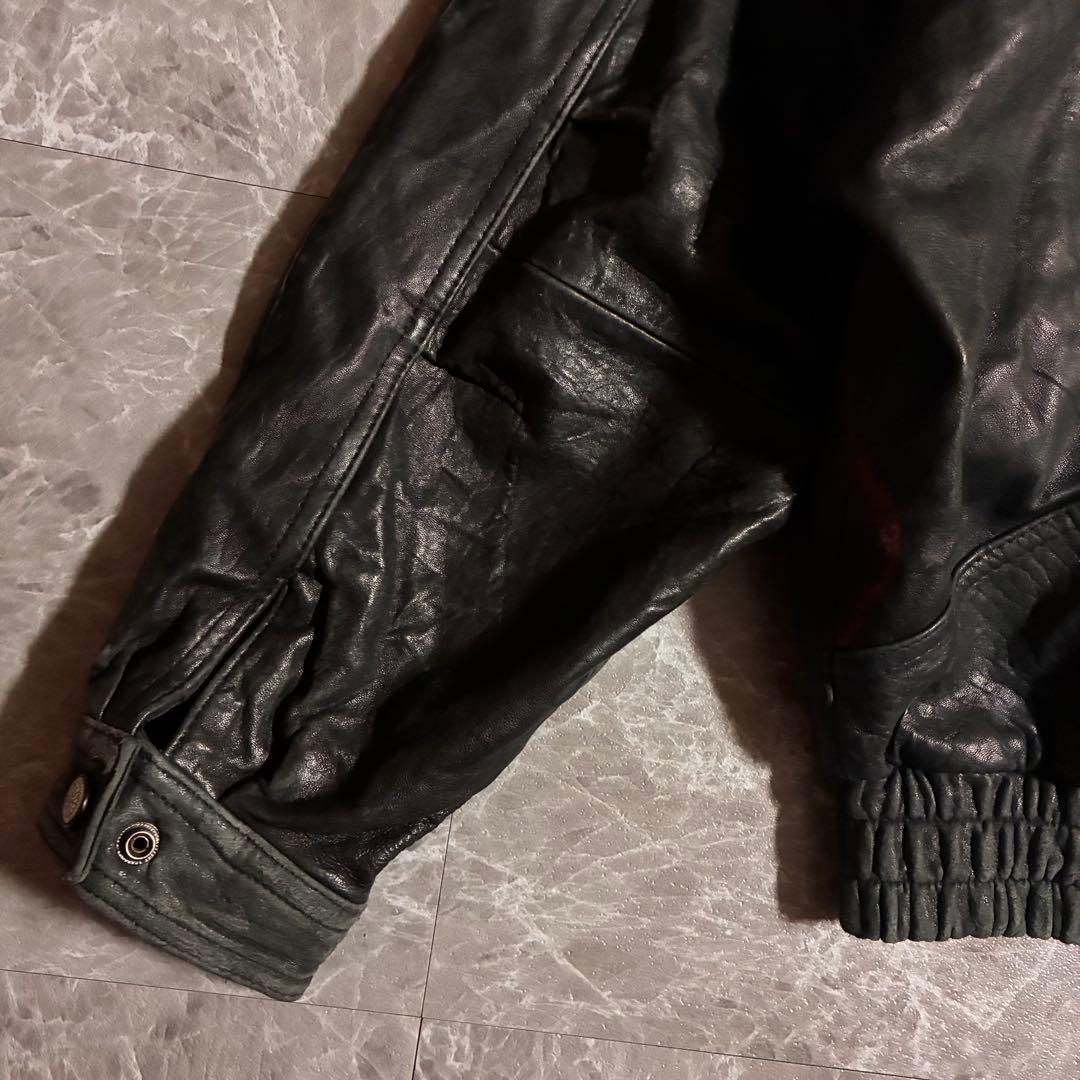 【希少】90s TANNERY WEST ヴィンテージ リアルレザージャケットM