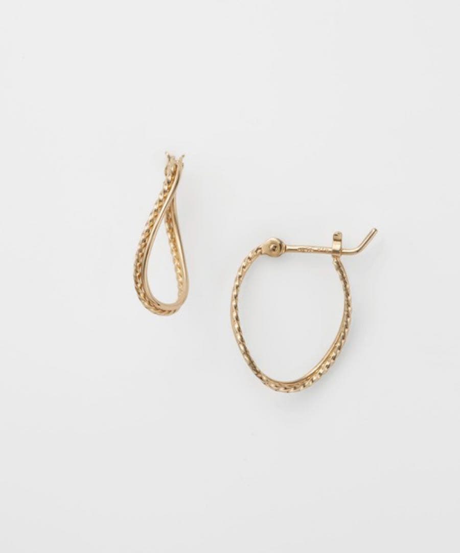 アガット　agete　k18 フープ　ピアス