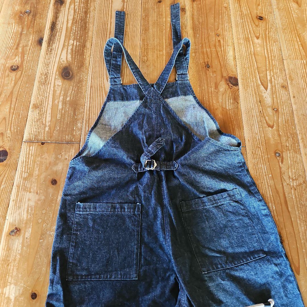 kagure かぐれ　デニムオーバーオール ネイビー
