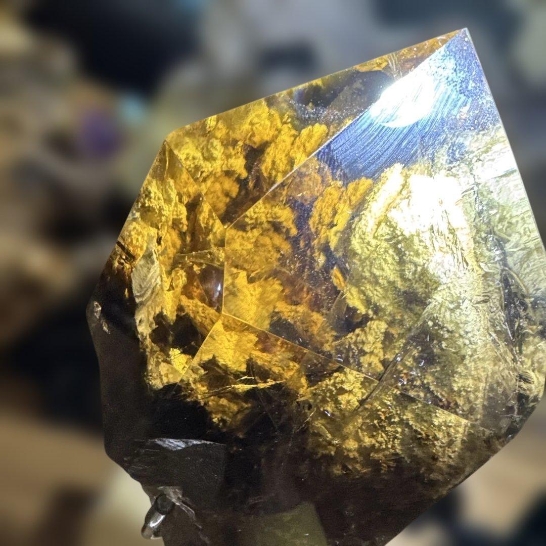 超高品質　ガーデンクォーツ　スモーキークォーツ　共生