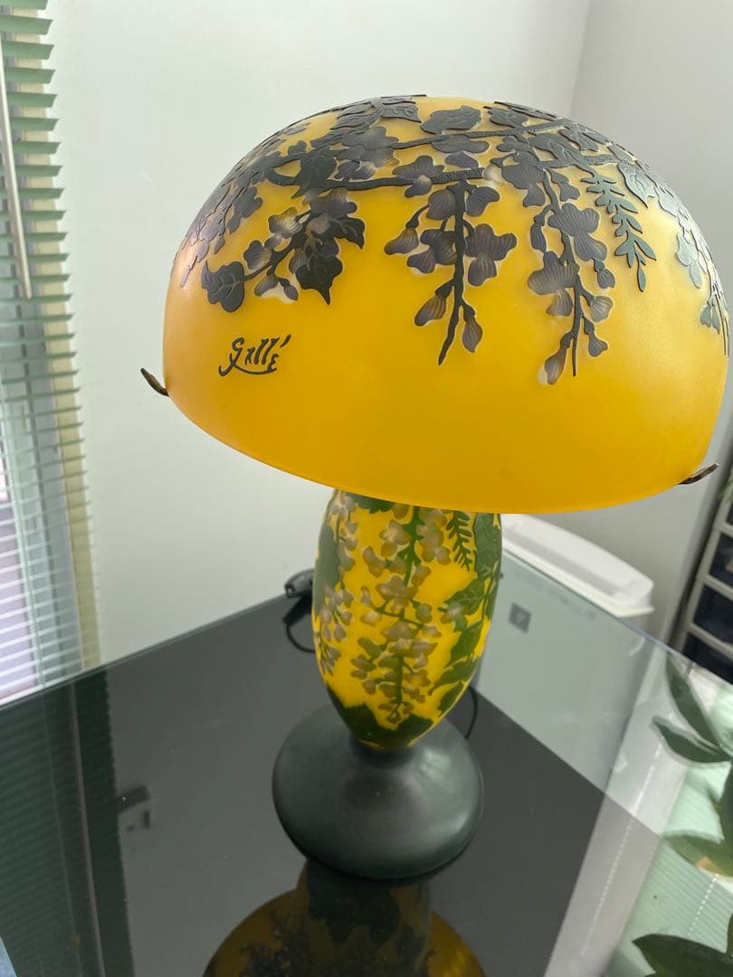 アンティークランプ　ガレふう　高級　美品