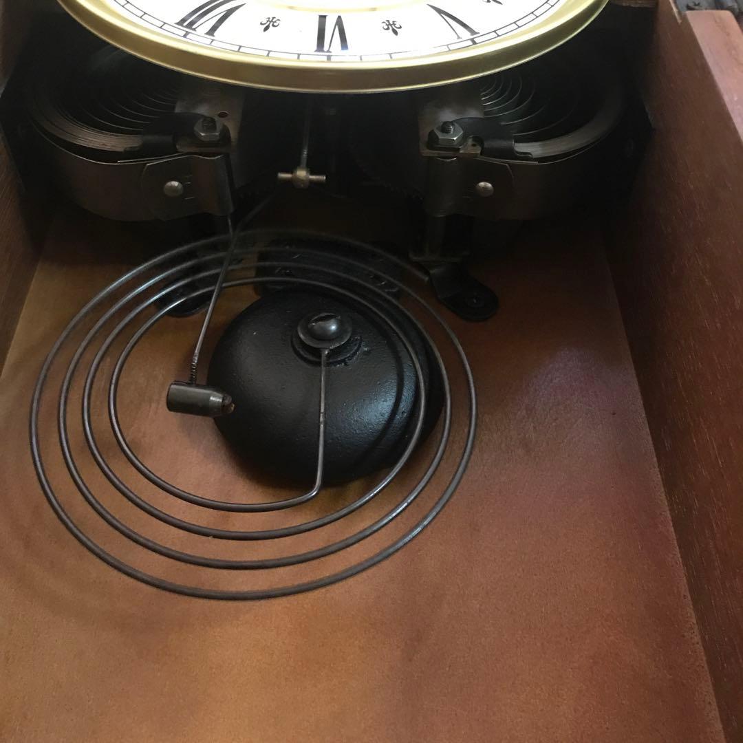 愛知時計電機　ゼンマイ式掛け時計　振り子時計　日本製　昭和レトロ