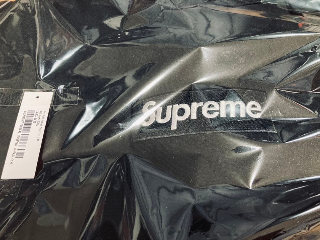 【新品】Supreme ボックスロゴ フーディ 25FW XXL 黒 匿名配送