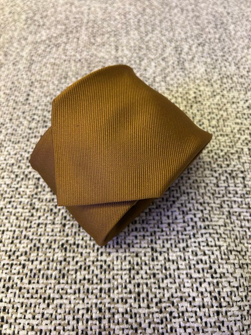 E.Marinella マリネッラ　シルクネクタイ　キャメル