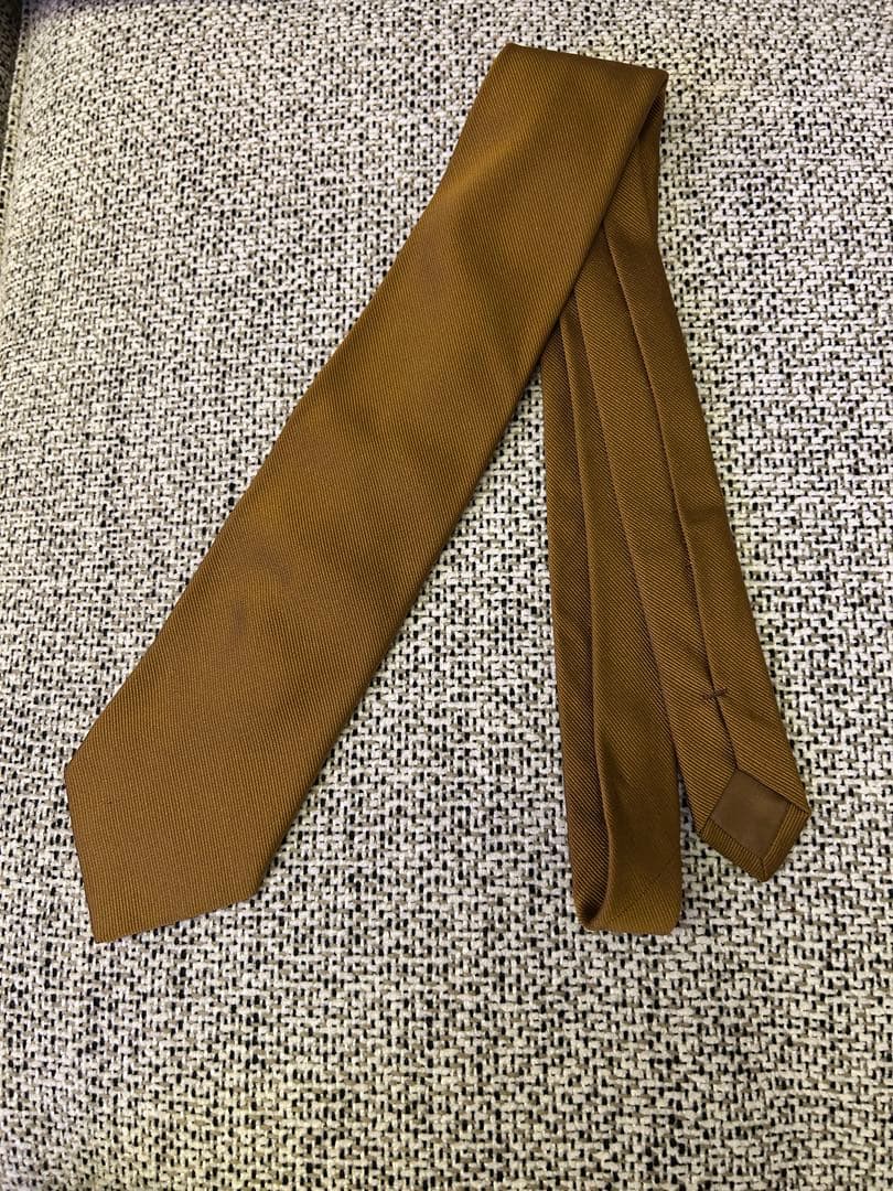 E.Marinella マリネッラ　シルクネクタイ　キャメル