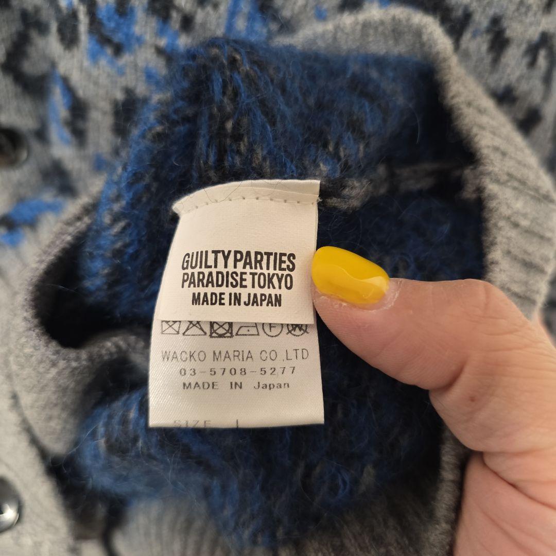 2025aw ワコマリア LEOPARD レオパードモヘアカーディガン　L