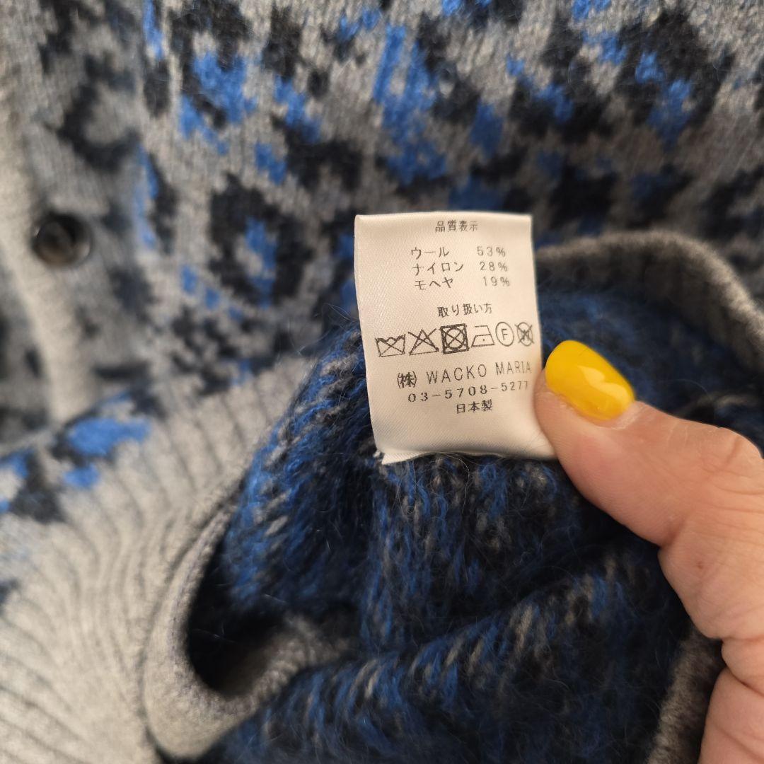 2025aw ワコマリア LEOPARD レオパードモヘアカーディガン　L
