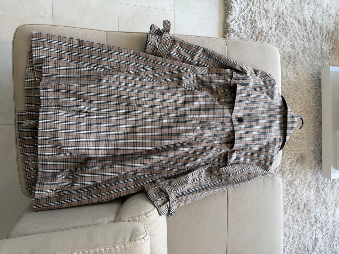 希少　美品　バーバリーブルーレーベル　チェックトレンチコート　40 大幅値下げ