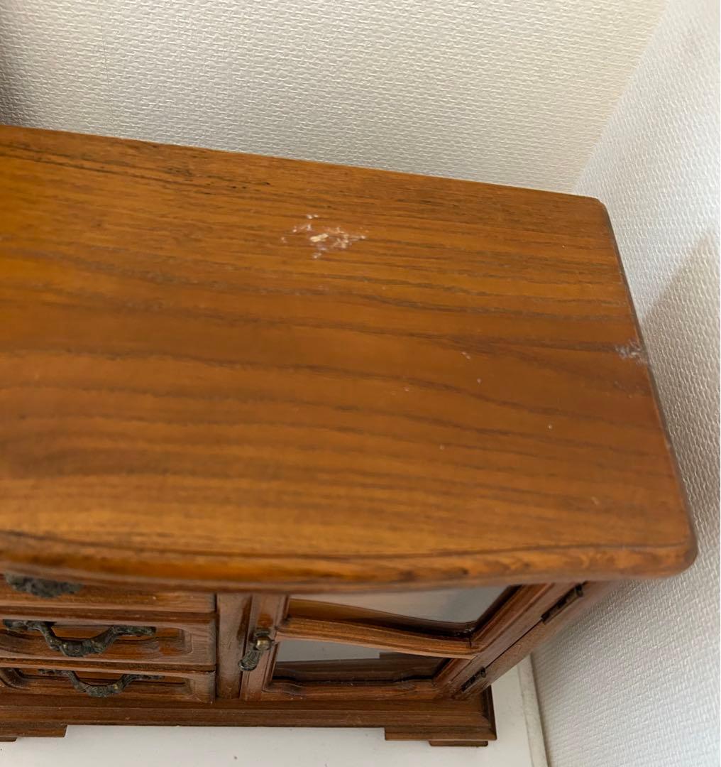 木製ジュエリーボックス☆アクセサリーケース☆小物入れオルゴール付き☆アンティーク