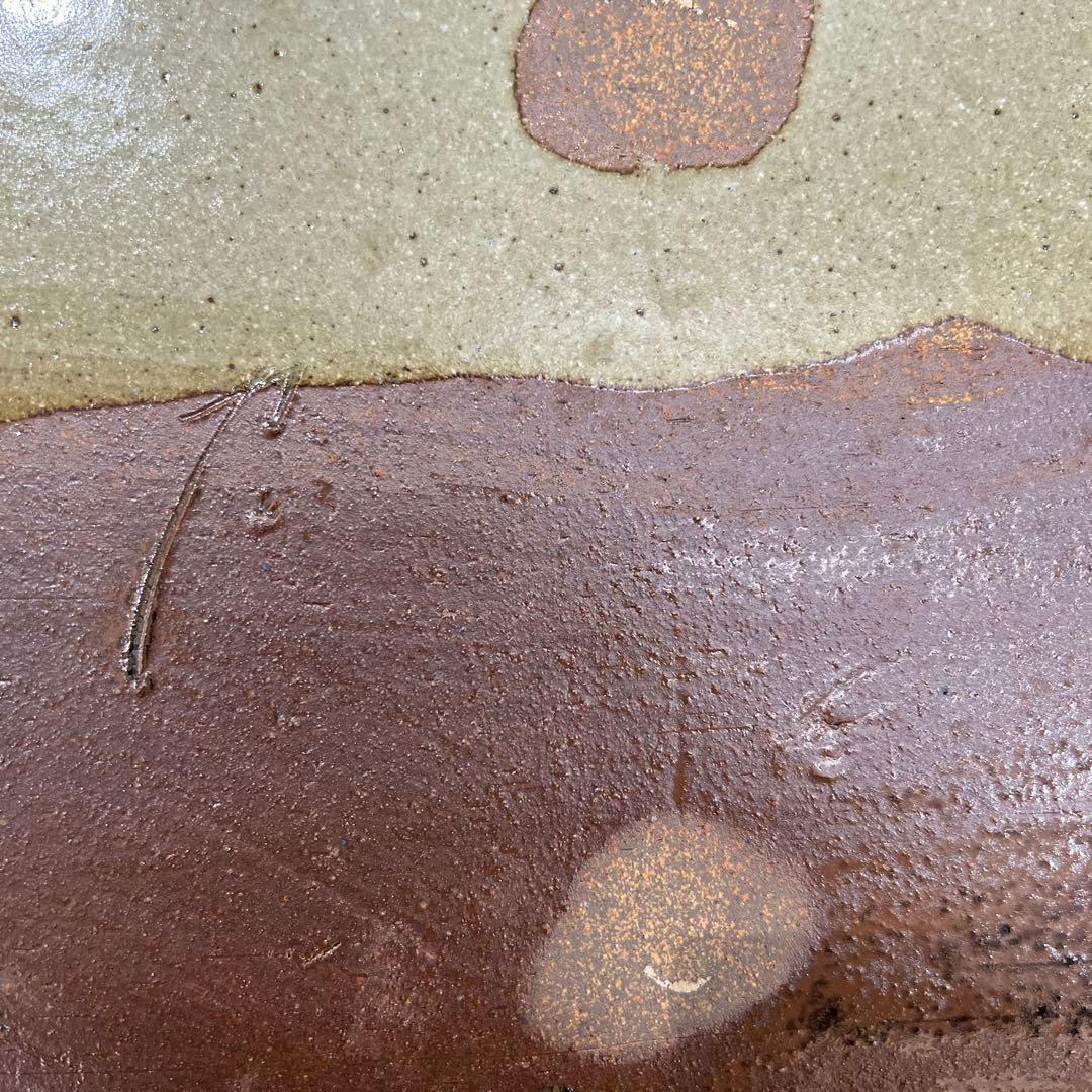 織部焼き大皿 綺麗な状態 焼き物