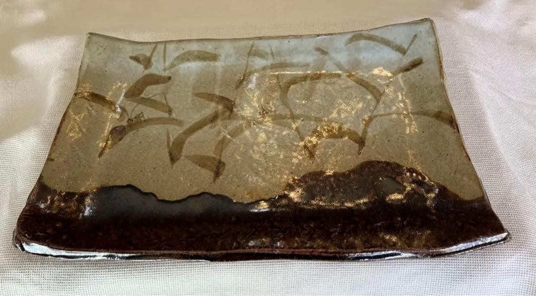 織部焼き大皿 綺麗な状態 焼き物