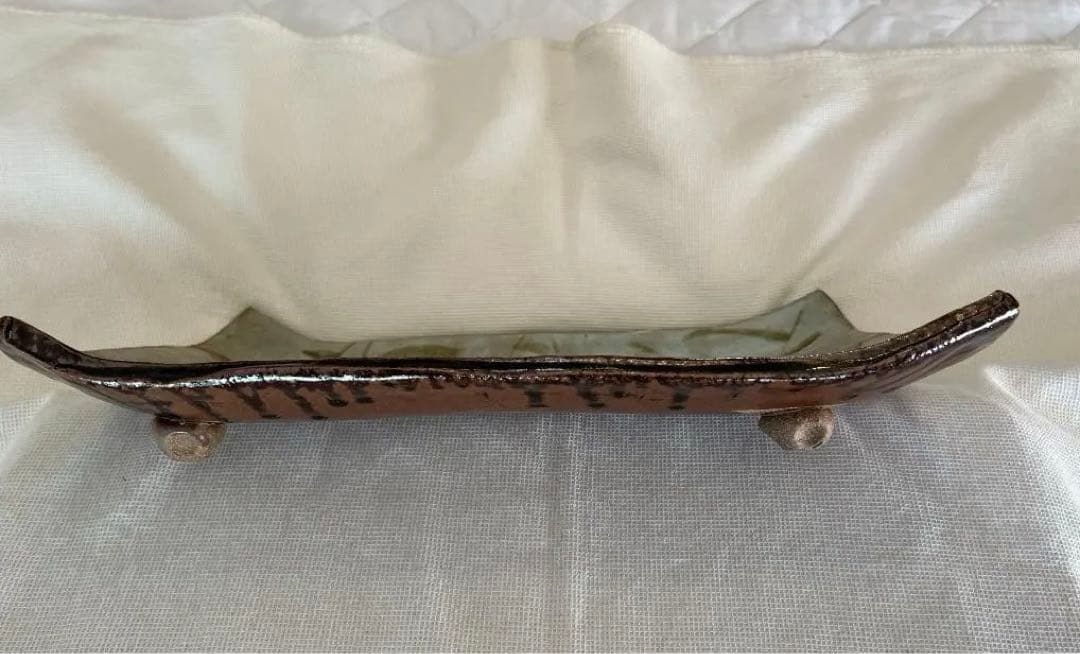 織部焼き大皿 綺麗な状態 焼き物