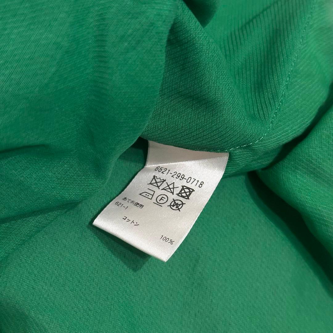 【美品】Drawer ドゥロワー ボウタイショートスリーブ コットンブラウス