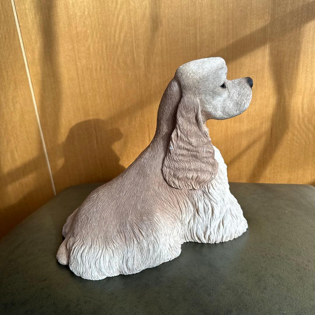 アメリカンコッカースパニエル 置物　バフ　サンディキャスト