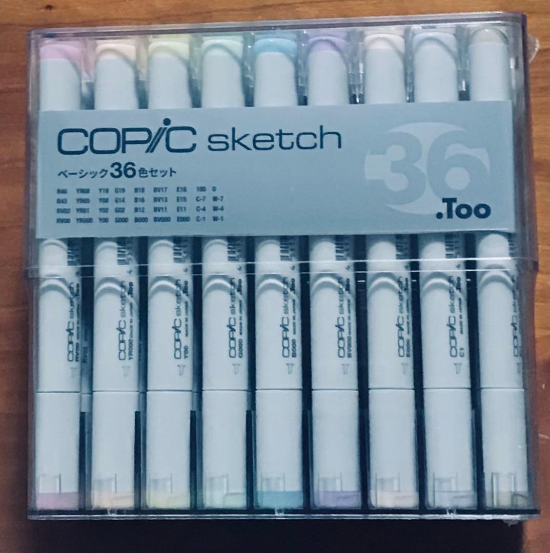 新品シュリンク付き Copic Sketch コピックスケッチ36色セット