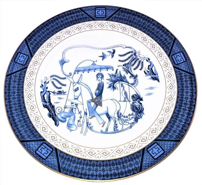 QXQX × NIKKO 柳下美人 ディナープレート (27cm×1枚)