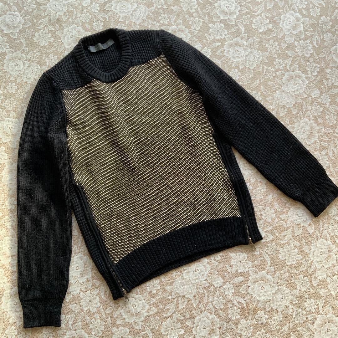超高級イタリア製　PROENZA SCHOULER ウールニットM黒×ゴールド