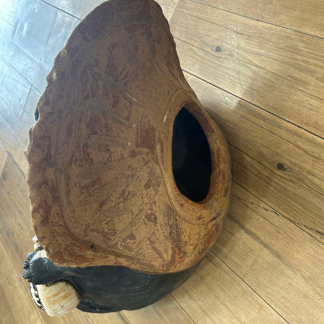 骨董品　レア　タヌキ　狸　たぬき　男の子　オブジェ