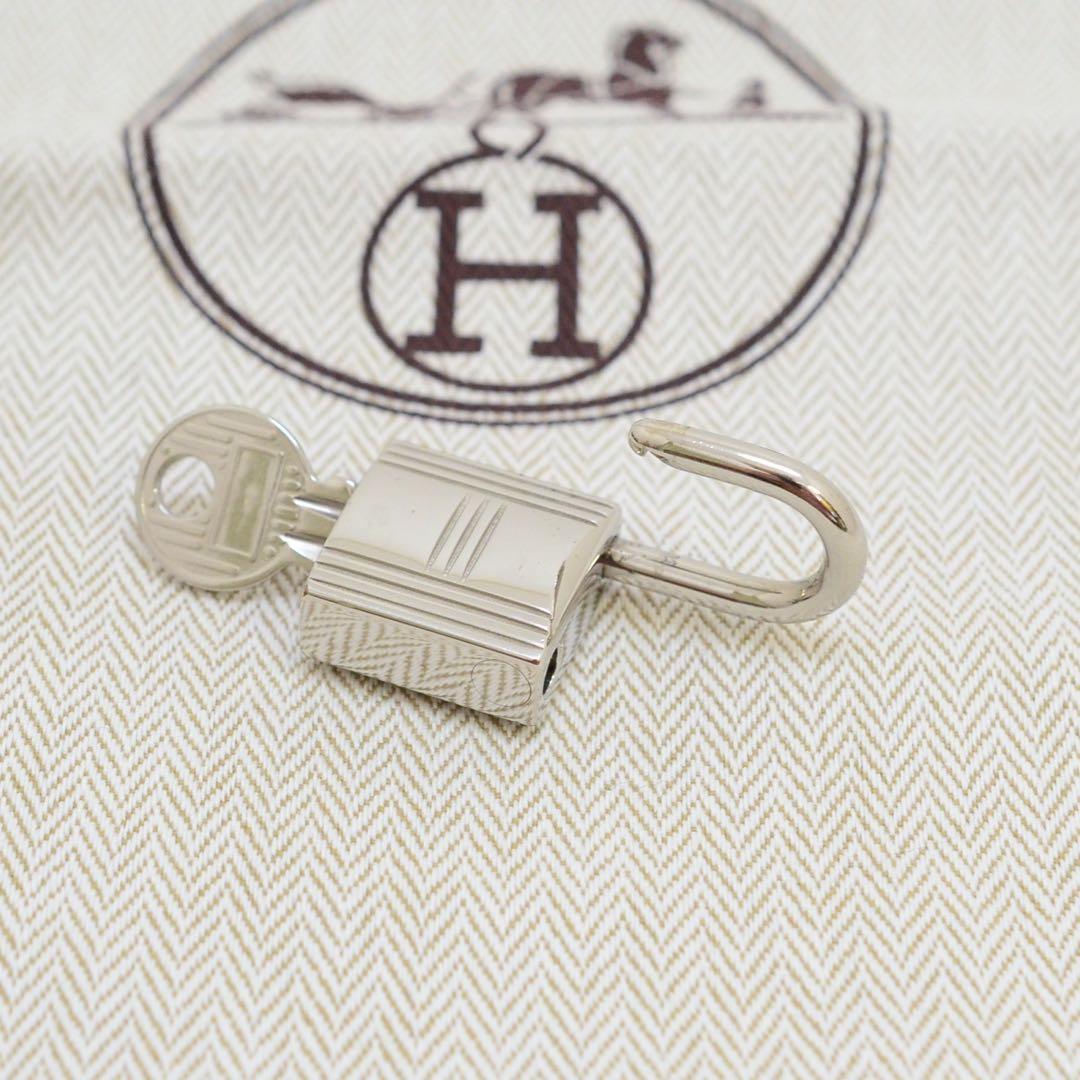 HERMES エルメス パドロック カデナ 鍵付き No.100 シルバー