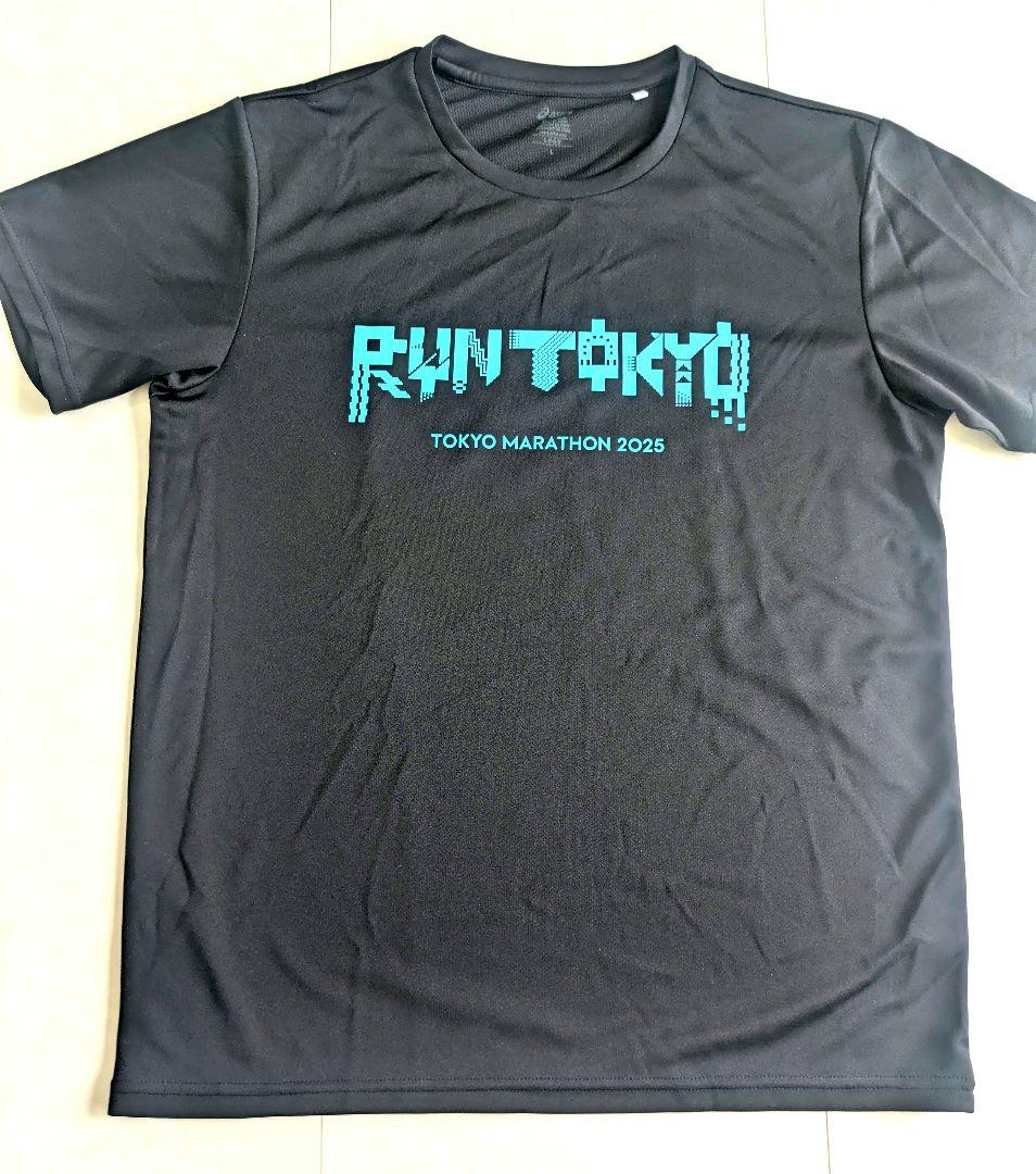 東京マラソン2025限定 ピクセルアートデザイン ブラック　Lサイズ