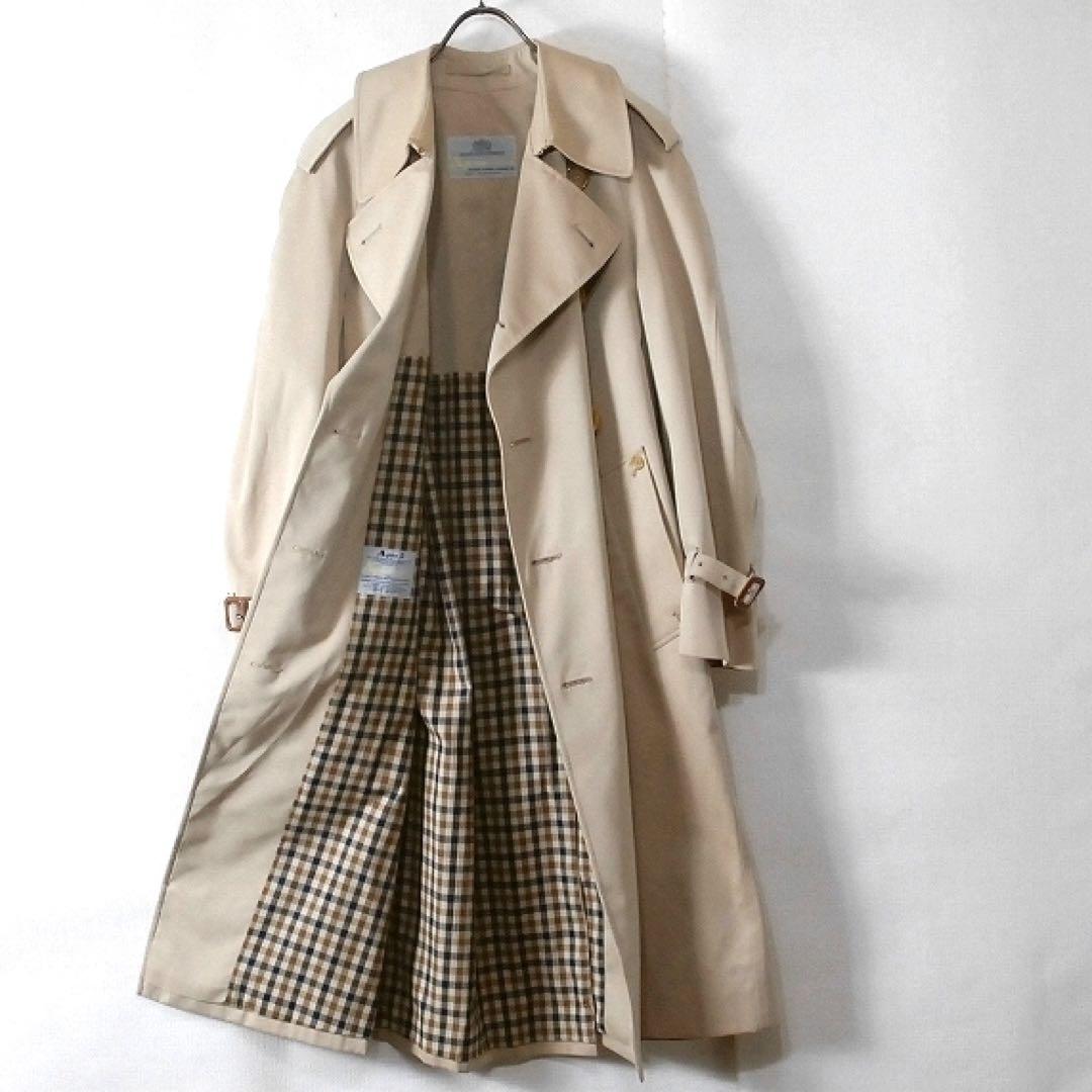 アクアスキュータム / トレンチコート 英国製 ベージュ