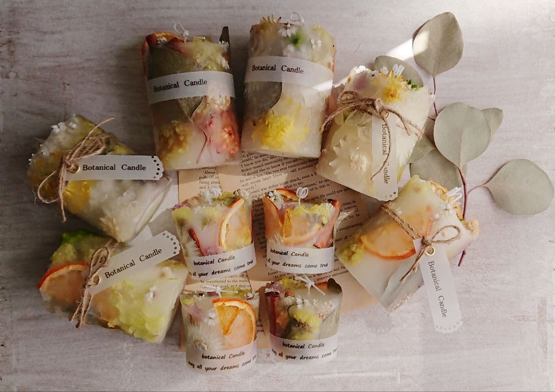 ボタニカルキャンドル　キャンドルホルダー　オーダーページ　１１月１日再開♪ˎˊ˗