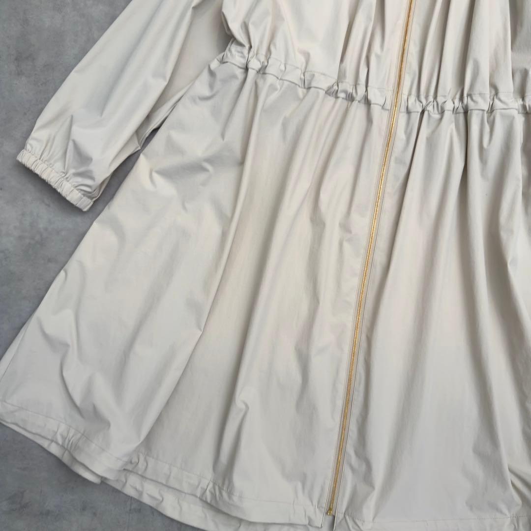 25SS【23区】撥水加工ナイロン2WAYストレッチロングアウター 44 13号
