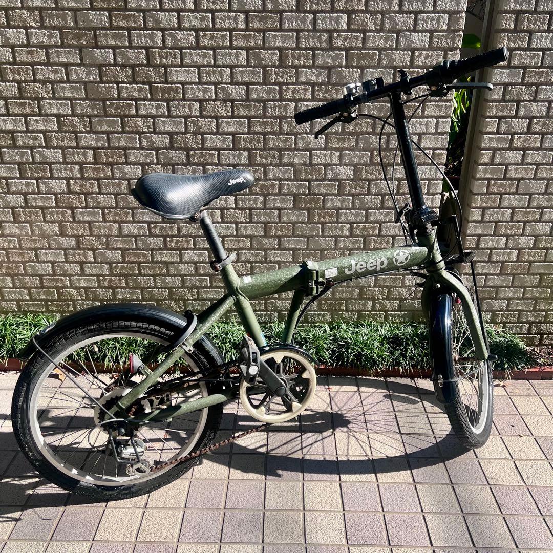 Jeep 折りたたみ自転車 オリーブグリーン　20インチ