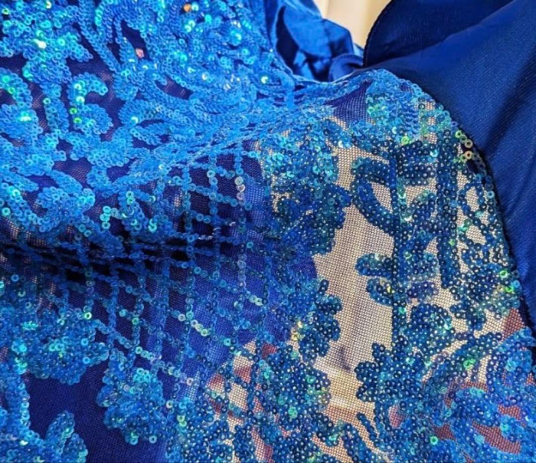 ベリーダンス 衣装 ブルー オリエンタル