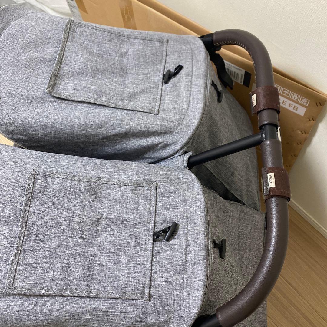 【週末お値下げ】AIRBUGGY COCO DOUBLE ベビーカーグレー箱あり