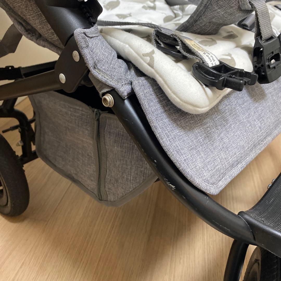 【週末お値下げ】AIRBUGGY COCO DOUBLE ベビーカーグレー箱あり