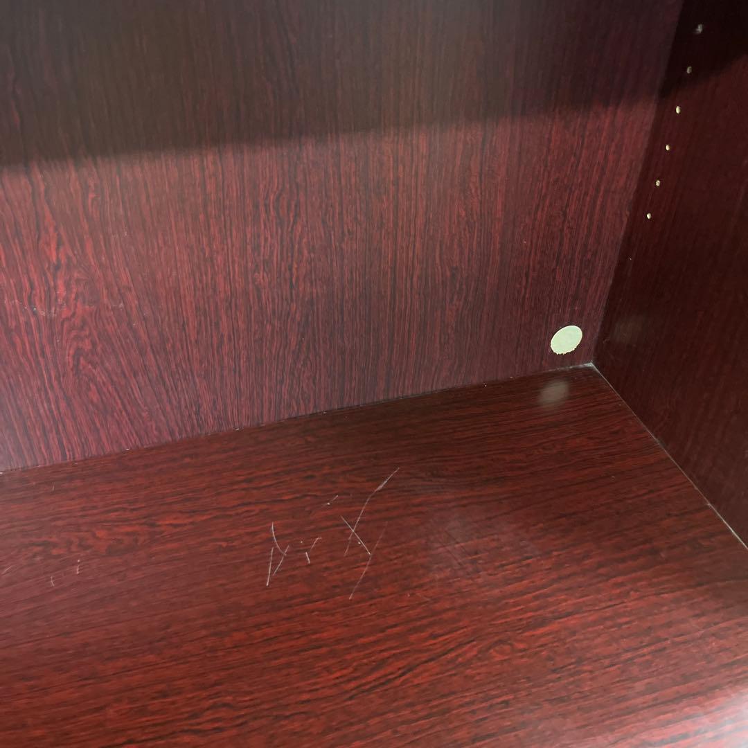 昭和 レトロ　サイドボード　食器棚　本棚　ガラスキャビネット