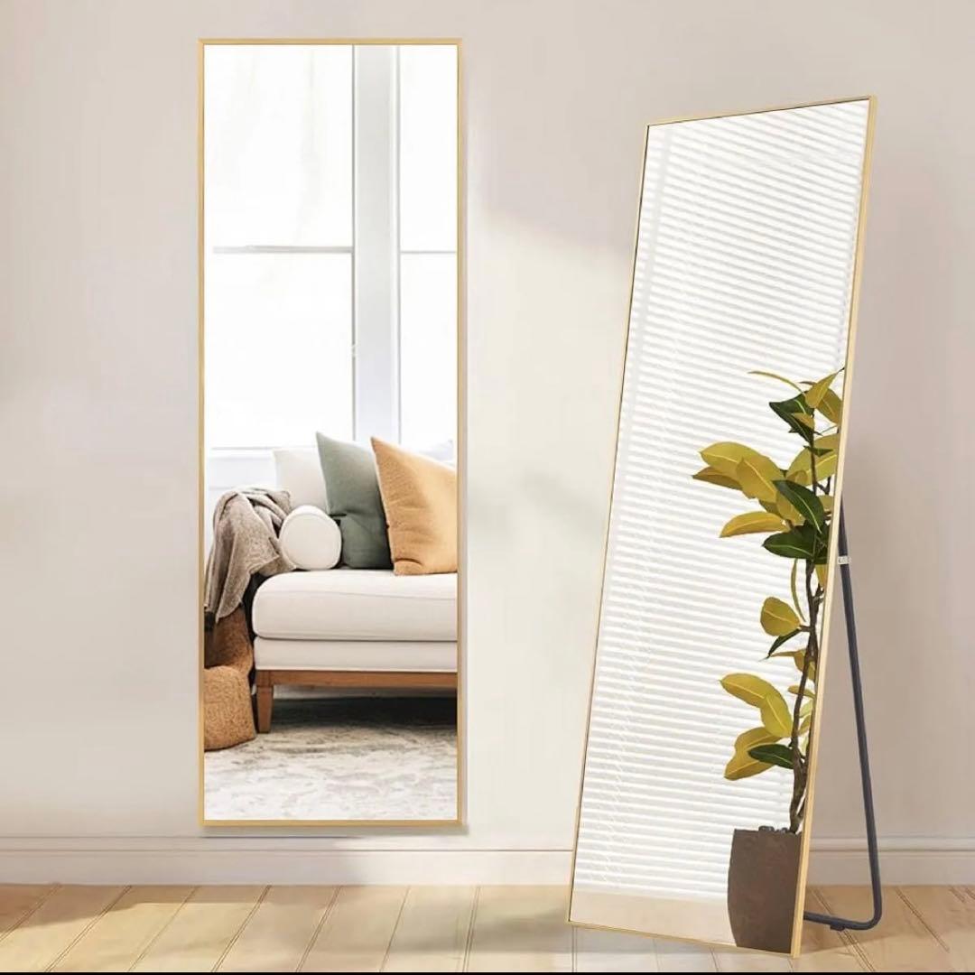 全身鏡 160x50cm 姿見 全身ミラー スタンドミラー 3WAY 壁掛け