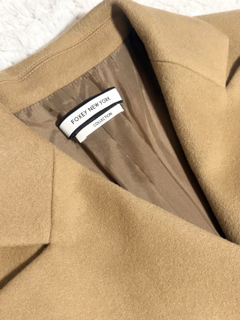 FOXEY NEWYORK ダブルボタンチェスターコート