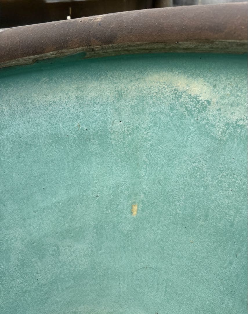 特大メダカ鉢　睡蓮鉢　洋風　インテリア　希少 陶磁器　焼き物　ピータン　皮蛋　甕