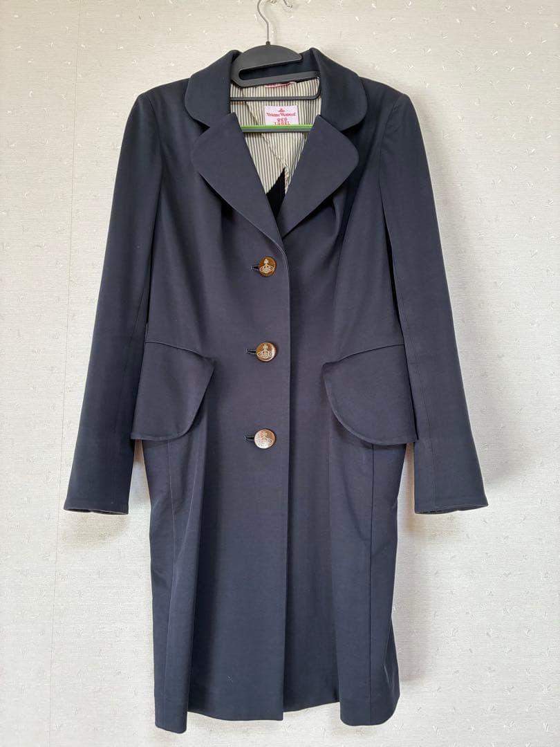 Vivienne Westwood Red Label ネイビー ボタンコート