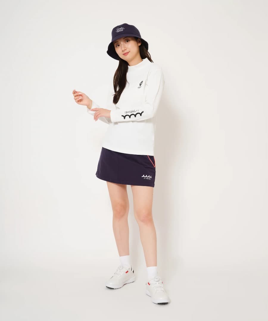 V12 MU12 MOCK mutaコラボ　レディース　モックネック S