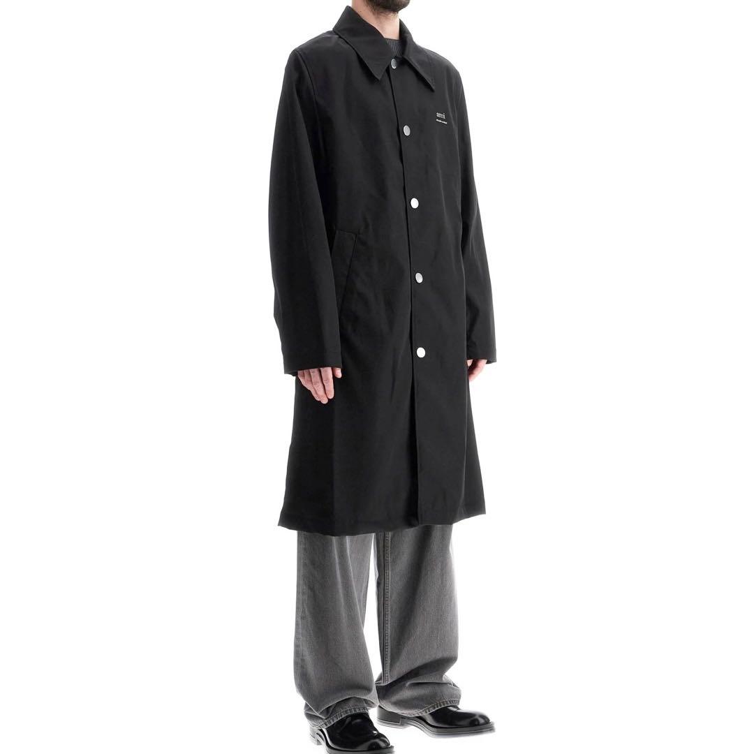 新品 AMI PARIS テクニカルナイロンツイルコート S