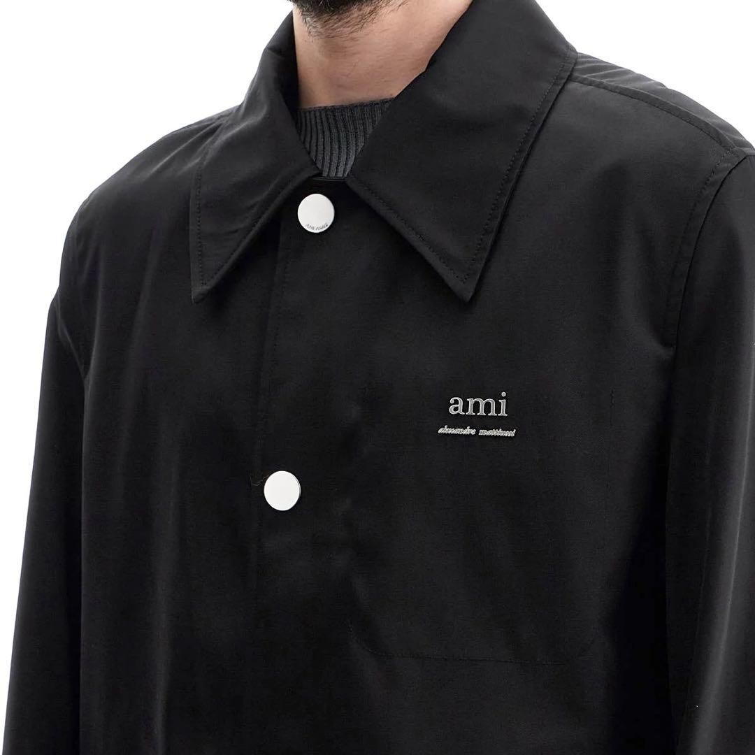 新品 AMI PARIS テクニカルナイロンツイルコート S