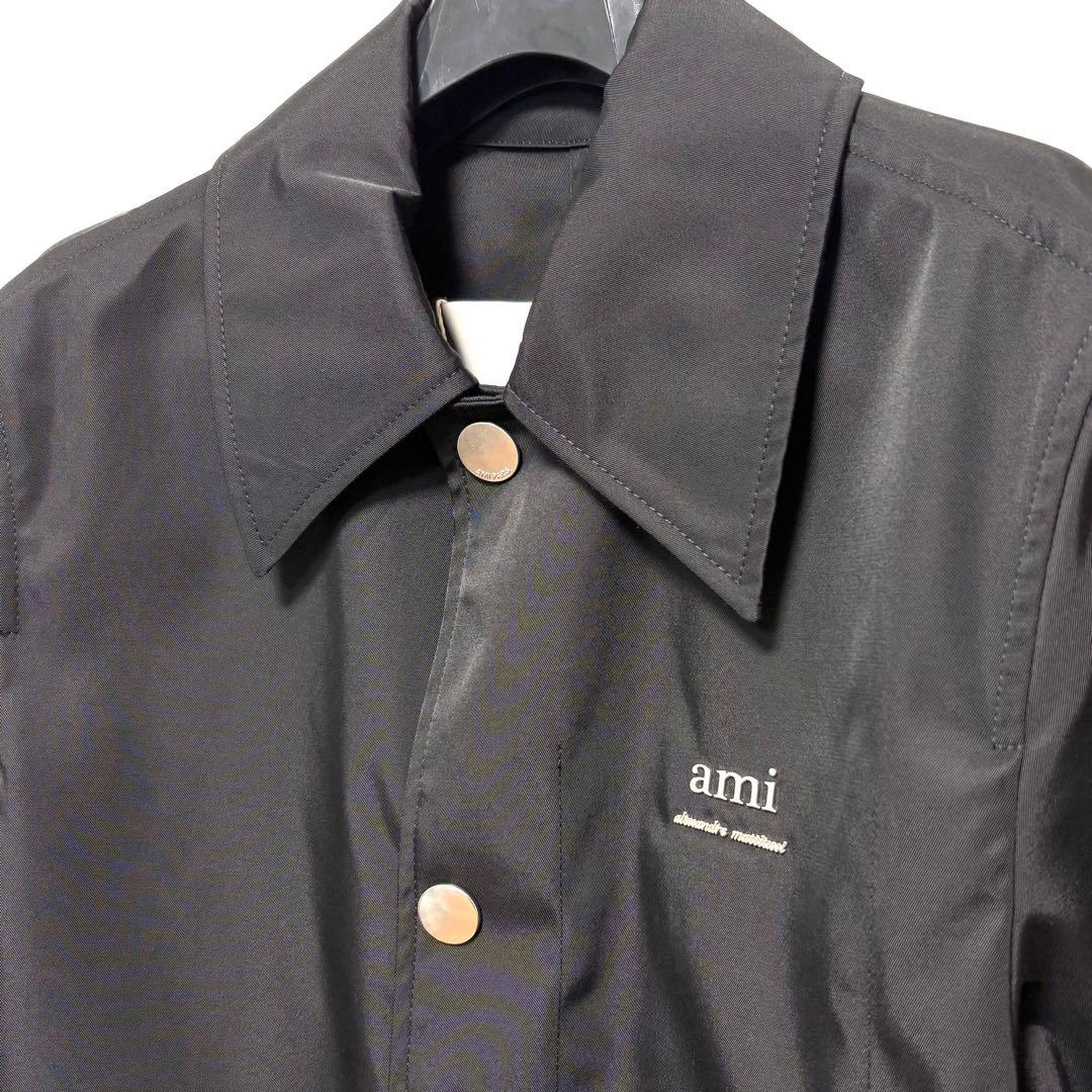 新品 AMI PARIS テクニカルナイロンツイルコート S