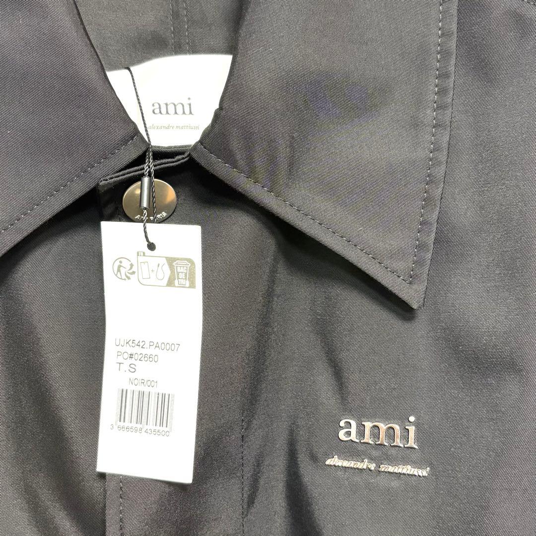 新品 AMI PARIS テクニカルナイロンツイルコート S