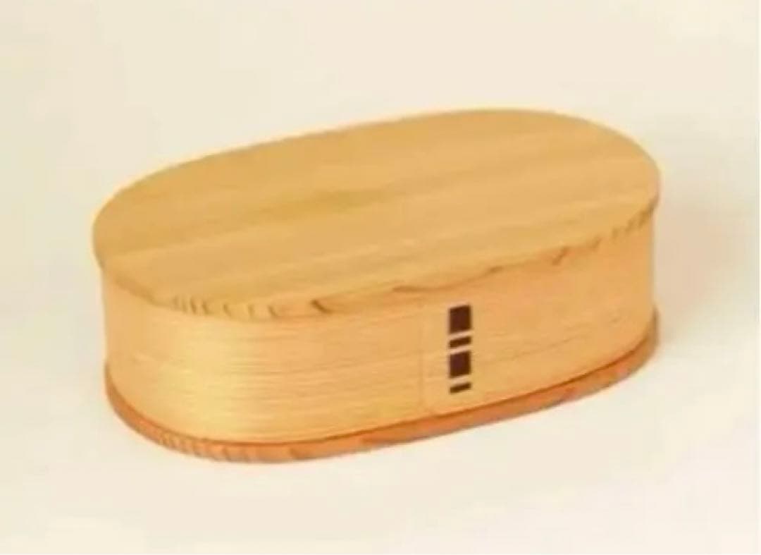 新品 秋田杉 大館工芸社 曲げわっぱ 小判弁当 1段 弁当箱 大サイズ