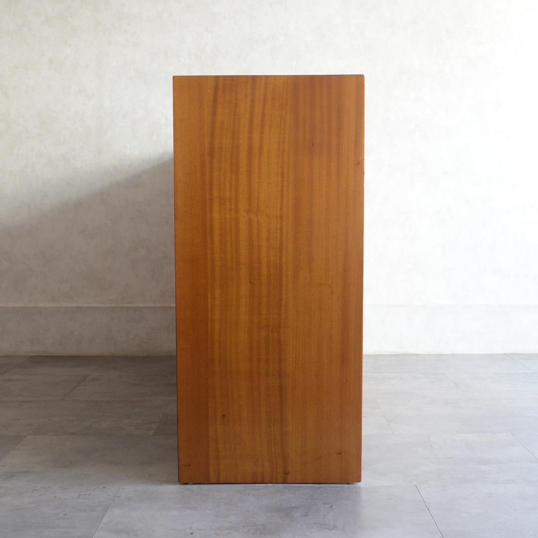 ヴィンテージ チーク ガラスキャビネット カップボード ディスプレイキャビネット