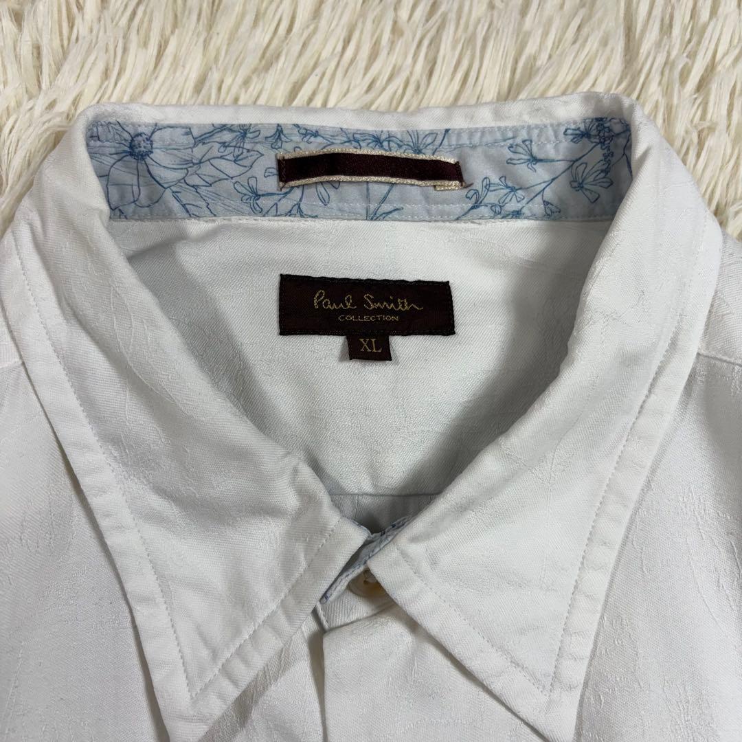 ✨高級ライン✨ ポールスミス コレクション 花柄 ジャガード織り 長袖シャツ