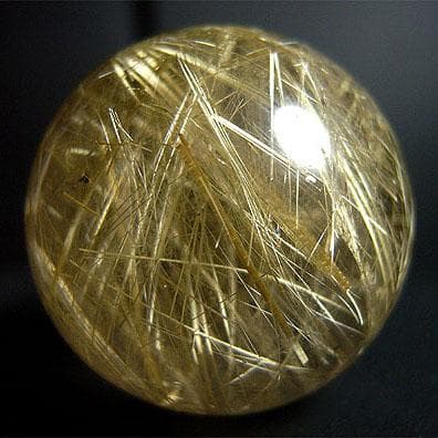 丸玉（ゴールデンルチルクォーツ42）