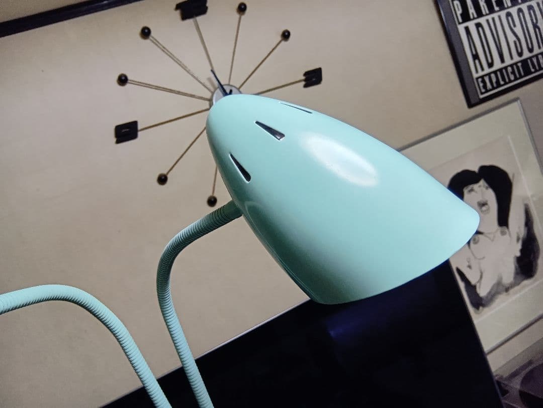 1980's　インダストリアル　ミッドセンチュリーモダン　ツイン　フロアランプ