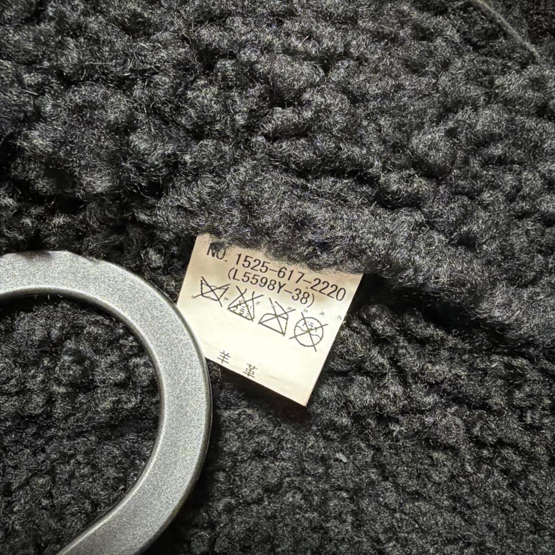 【美品】UNITED ARROWS ムートンライダースジャケット　38