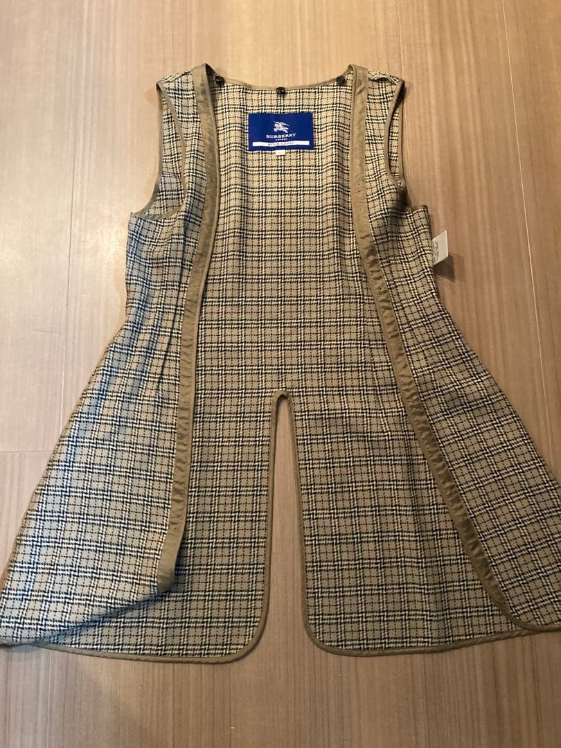 バーバリーブルーレーベル トレンチコート ノバチェック ベルトライナー付