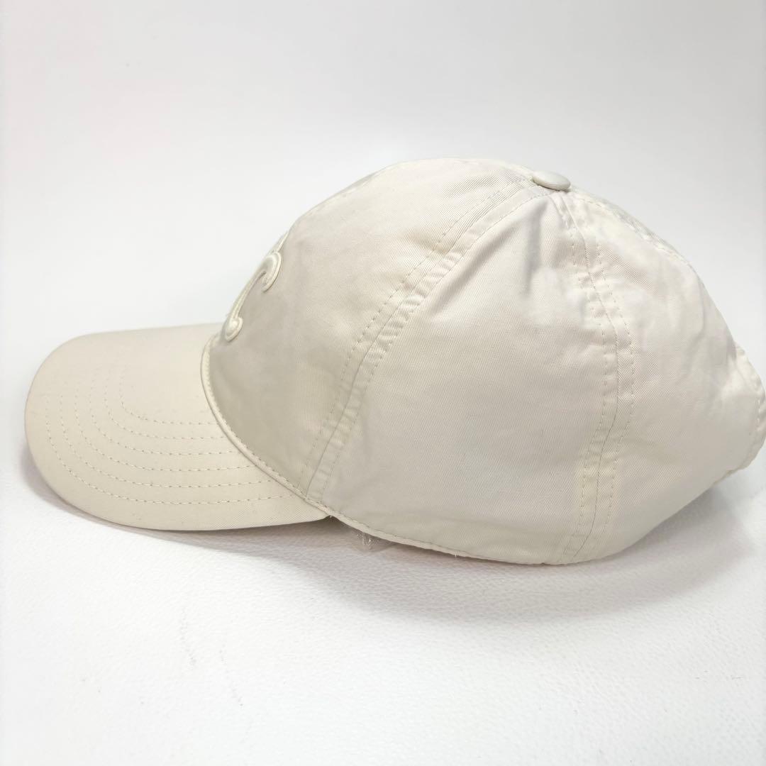 CELINE セリーヌ ベースボールキャップ トリオンフ 白