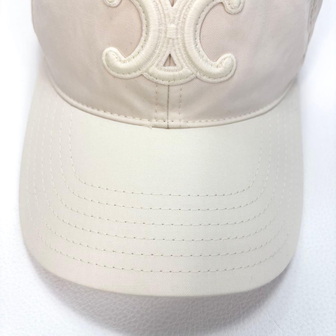 CELINE セリーヌ ベースボールキャップ トリオンフ 白